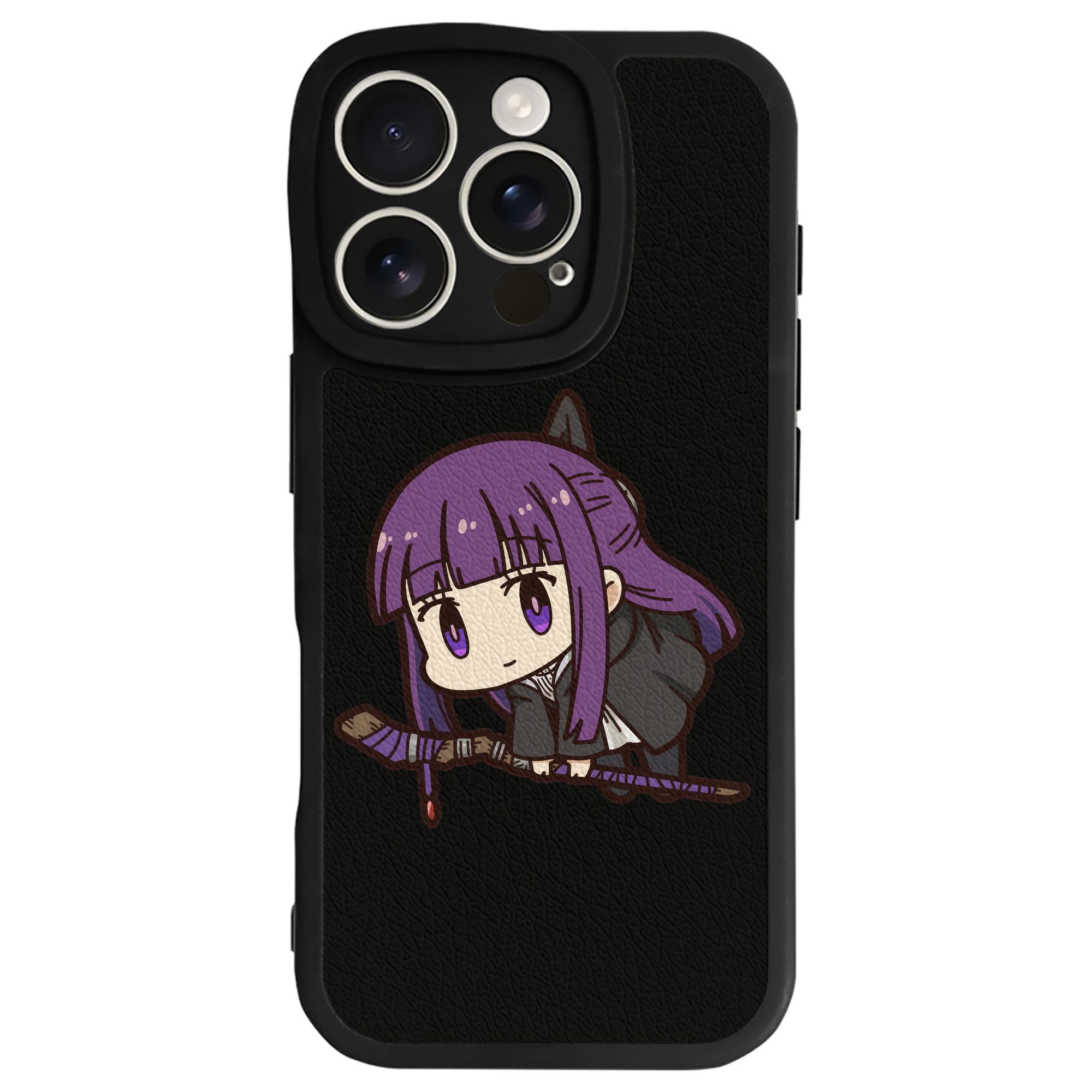 （画像用） 葬送のフリーレン Frieren 【iPhone 16シリーズ対応】シリコンスマホケース（レザー調） 材質：シリコン